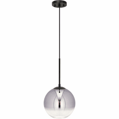 Forte 2757-01-04 Callisto Contemporary Black 8" Mini Drop Lighting Fixture