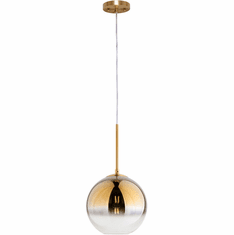 Forte 2758-01-12 Callisto Modern Soft Gold 10" Mini Hanging Lamp