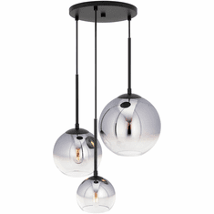 Forte 2759-03-04 Callisto Modern Black 16" Multi Hanging Light