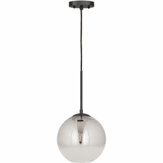 Forte 2761-01-04 Callisto Contemporary Black Hanging Lamp