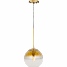 Forte 2761-01-12 Callisto Contemporary Soft Gold Hanging Pendant Light