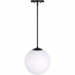 Forte 2764-01-04 Selene Modern Black 12" Ceiling Light Pendant