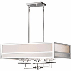 Forte 7034-08-05 Modern Chrome 27" Lighting Pendant