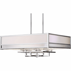 Forte 7035-08-05 Modern Chrome 33" Hanging Lamp