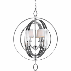 Forte 7039-04-05 Modern Chrome Hanging Light
