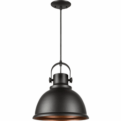 Forte 7110-01-04 Black Pendant Light Fixture