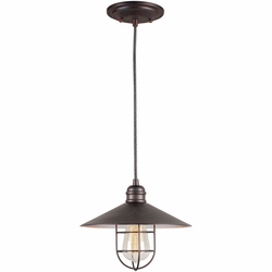 Forte 7459-01-32 Antique Bronze Mini Hanging Pendant Light