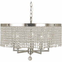 Framburg 2276-PS Princessa Contemporary Polished Silver Drum Hanging Light