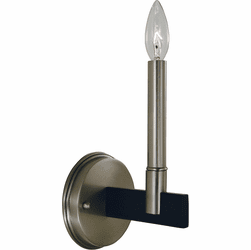 Framburg 5351-BN-MBLACK Jessica Modern Brushed Nickel/Matte Black Wall Light Sconce