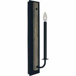 Framburg 5411-MBLACK Loft Contemporary Matte Black Wall Sconce Light