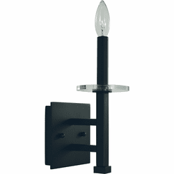 Framburg 5441-MBLACK Metropolitan Matte Black Wall Lamp