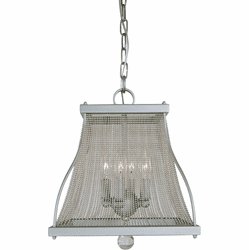 Framburg 5504 Harrison Modern Satin Pewter/Polished Nickel Pendant Lamp