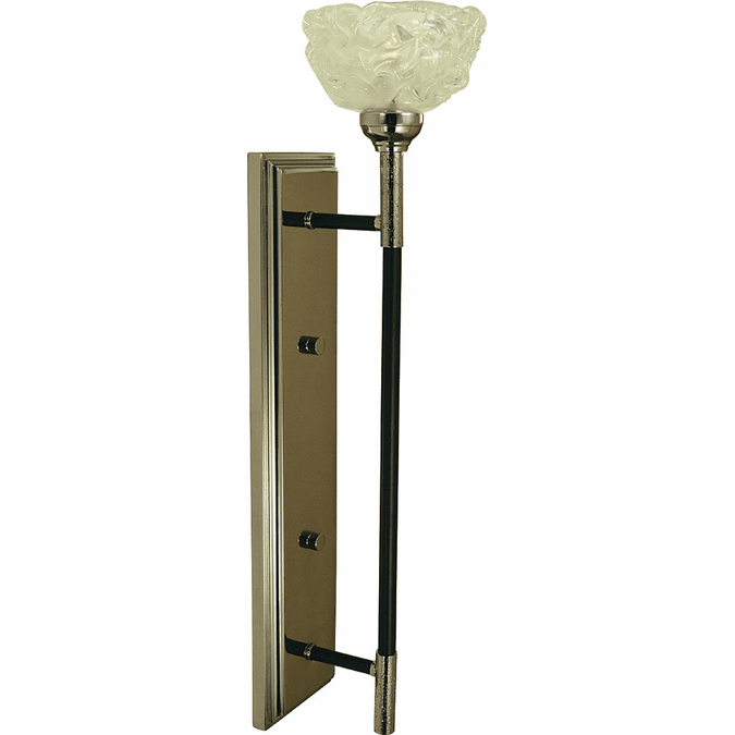 Framburg 5679 Polished Nickel and Matte Black Wall Lighting Sconce