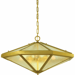 Framburg 5912 BR Nova Brushed Brass 16" Hanging Light Fixture