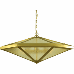Framburg 5914 BR Nova Brushed Brass 18" Pendant Lighting Fixture