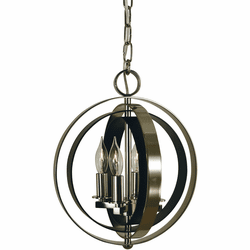 Framburg F-4650 BR/MBLACK Constellation Traditional Brushed Brass and Matte Black Mini Pendant Lighting