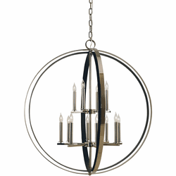 Framburg F-4658 BR/MBLACK Constellation Traditional Brushed Brass and Matte Black Drop Ceiling Lighting