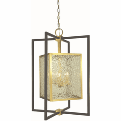 Framburg F-5775 BR/MBLACK Avery Brushed Brass/Matte Black Entryway Light Fixture