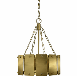 Framburg F-5866 BR Barrington Traditional Brushed Brass Lighting Pendant
