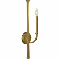 Framburg F-5871 BR Manhattan Traditional Brushed Brass Sconce Lighting