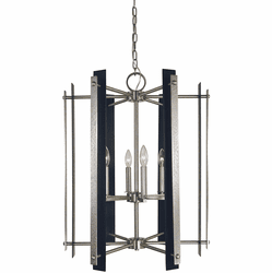 Framburg F-L1066 BR/MBLACK Bucolic Traditional Brushed Brass and Matte Black Hanging Light Fixture
