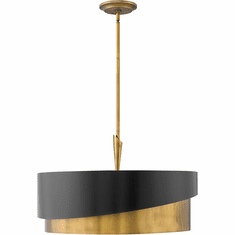 Fredrick Ramond FR34315HBR Gigi Modern Heritage Brass 26" Pendant Hanging Light