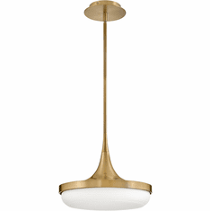 Fredrick Ramond FR35047LCB Elsa Contemporary Lacquered Brass LED Pendant Light