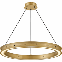 Fredrick Ramond FR41475LCB Althea Modern Lacquered Brass LED Hanging Light