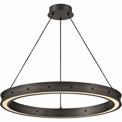 Fredrick Ramond FR41475SK Althea Modern Satin Black LED Ceiling Light Pendant