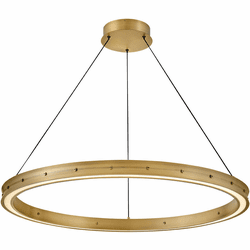 Fredrick Ramond FR41476LCB Althea Contemporary Lacquered Brass LED Pendant Lighting