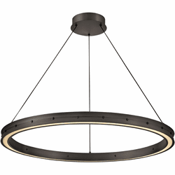 Fredrick Ramond FR41476SK Althea Modern Satin Black LED Drop Ceiling Lighting