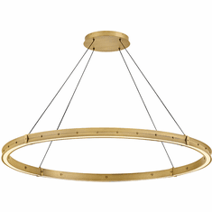 Fredrick Ramond FR41478LCB Althea Modern Lacquered Brass LED Pendant Lamp