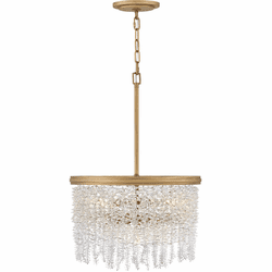 Fredrick Ramond FR41493BNG Rubina Contemporary Burnished Gold LED Pendant Light