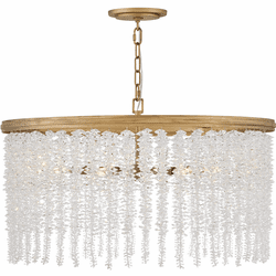 Fredrick Ramond FR41494BNG Rubina Modern Burnished Gold LED Ceiling Pendant Light
