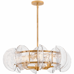 Fredrick Ramond FR41924DA Seraphina Contemporary Distressed Brass LED Hanging Lamp