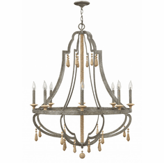 Fredrick Ramond FR42288DIR Cordoba Distressed Iron Ceiling Chandelier