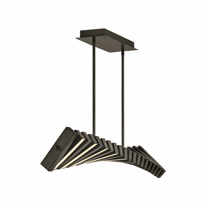 Fredrick Ramond FR42455PBO Stitch Contemporary Painted Black Oxide LED Kitchen Island Lighting