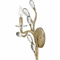 Fredrick Ramond FR46800CPG Eve Crystal Champagne Gold LED Wall Sconce Light