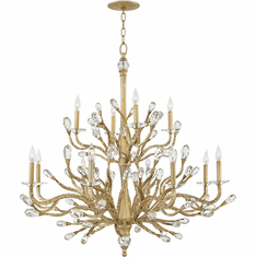 Fredrick Ramond FR46810CPG Eve Champagne Gold Chandelier Lighting