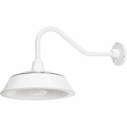 Gama Sonic 224BM50244 Cottage Modern White Barn Outdoor Lighting Sconce