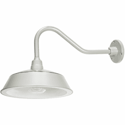 Gama Sonic 224BM50844 Cottage Modern Galvanized Barn Exterior Light Sconce