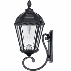 Gama Sonic 98B010 Modern Solar Black LED Outdoor Light Sconce