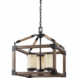 Generation Lighting 3113303-846 Dunning Contemporary Stardust / Cerused Oak Hanging Lamp