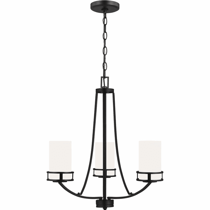 Generation Lighting 3121603EN3-112 Robie Midnight Black LED Mini Chandelier Lighting