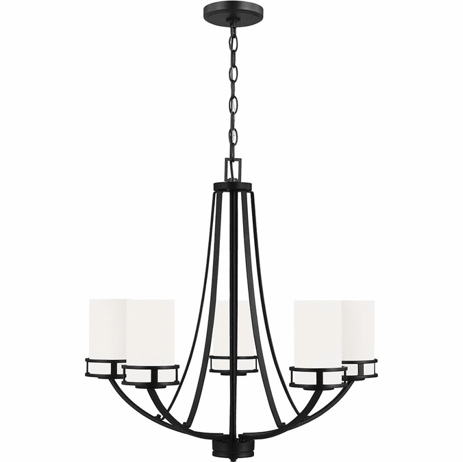 Generation Lighting 3121605-112 Robie Midnight Black Chandelier Light