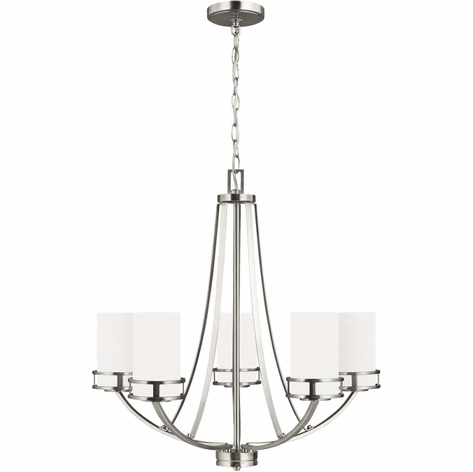 Generation Lighting 3121605EN3-962 Robie Brushed Nickel LED Lighting Chandelier