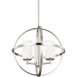 Generation Lighting 3124603-962 Alturas Contemporary Brushed Nickel 19" Pendant Lamp