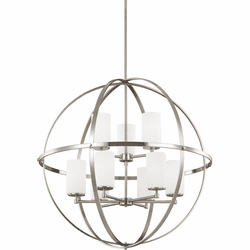 Generation Lighting 3124609-962 Alturas Contemporary Brushed Nickel 32" Hanging Light