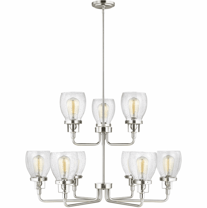 Generation Lighting 3214509-962 Belton Modern Brushed Nickel Chandelier Lighting