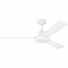 Generation Lighting 3JVR52RZW Jovie Contemporary Matte White 52" Home Ceiling Fan